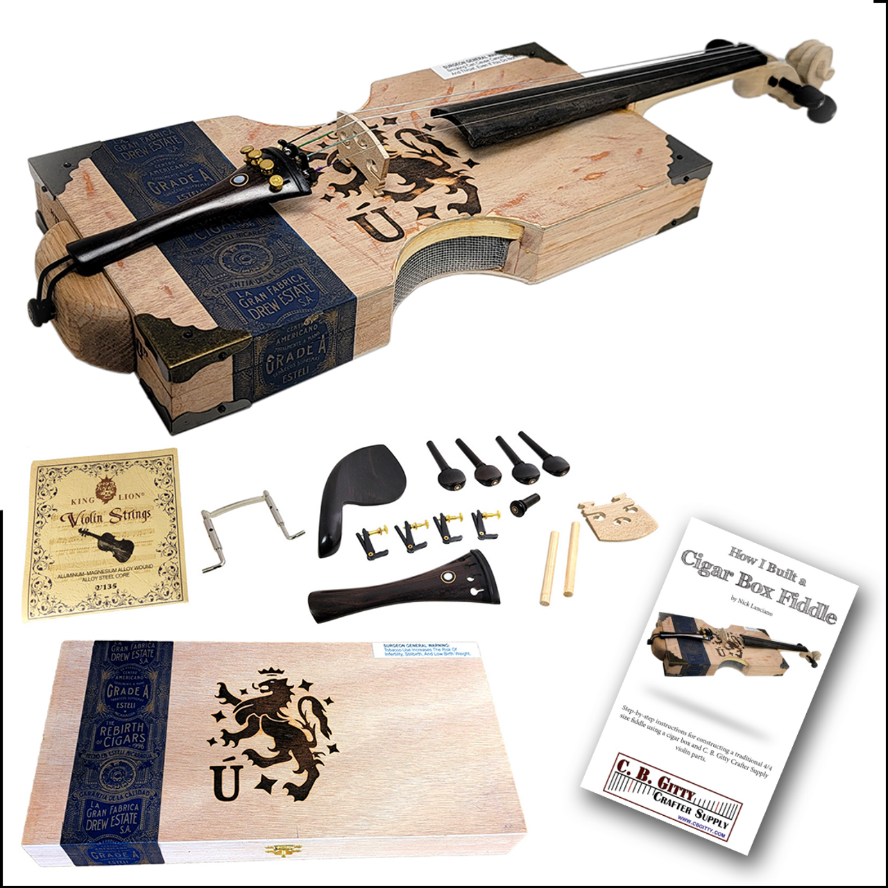 Cigar Box Fiddle Kit & Guide - C. B. Gitty Supply