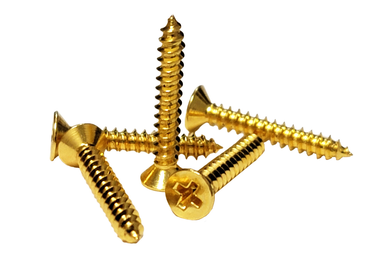 Solid Brass-Plated Round-Head Fasteners, Gold, 100/bx