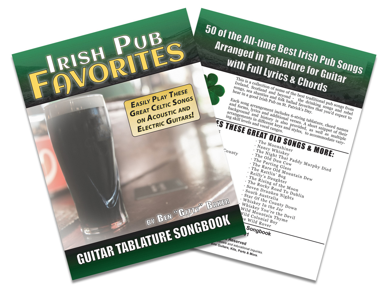 Irish Pub Favorites Guitar Tablature Songbook Over 50 of the AllTime