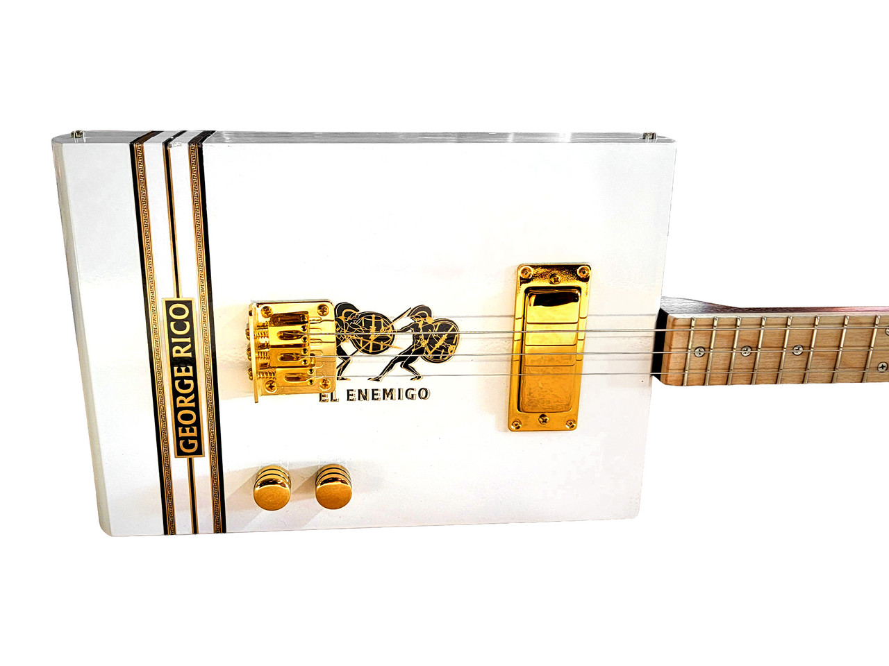 El Enemigo - Premium 3-string Electric Cigar Box Guitar by Deke