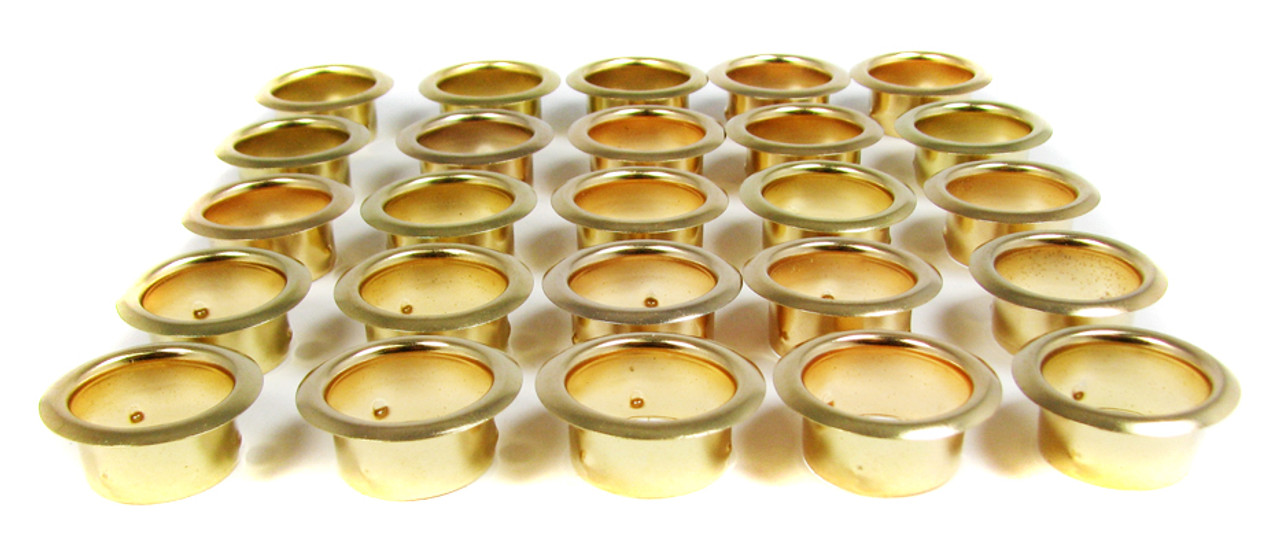 25-pack 7/8-inch Brass Grommets/Candle Cups - C. B. Gitty Crafter Supply