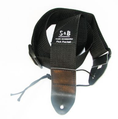 black nylon guitar strap