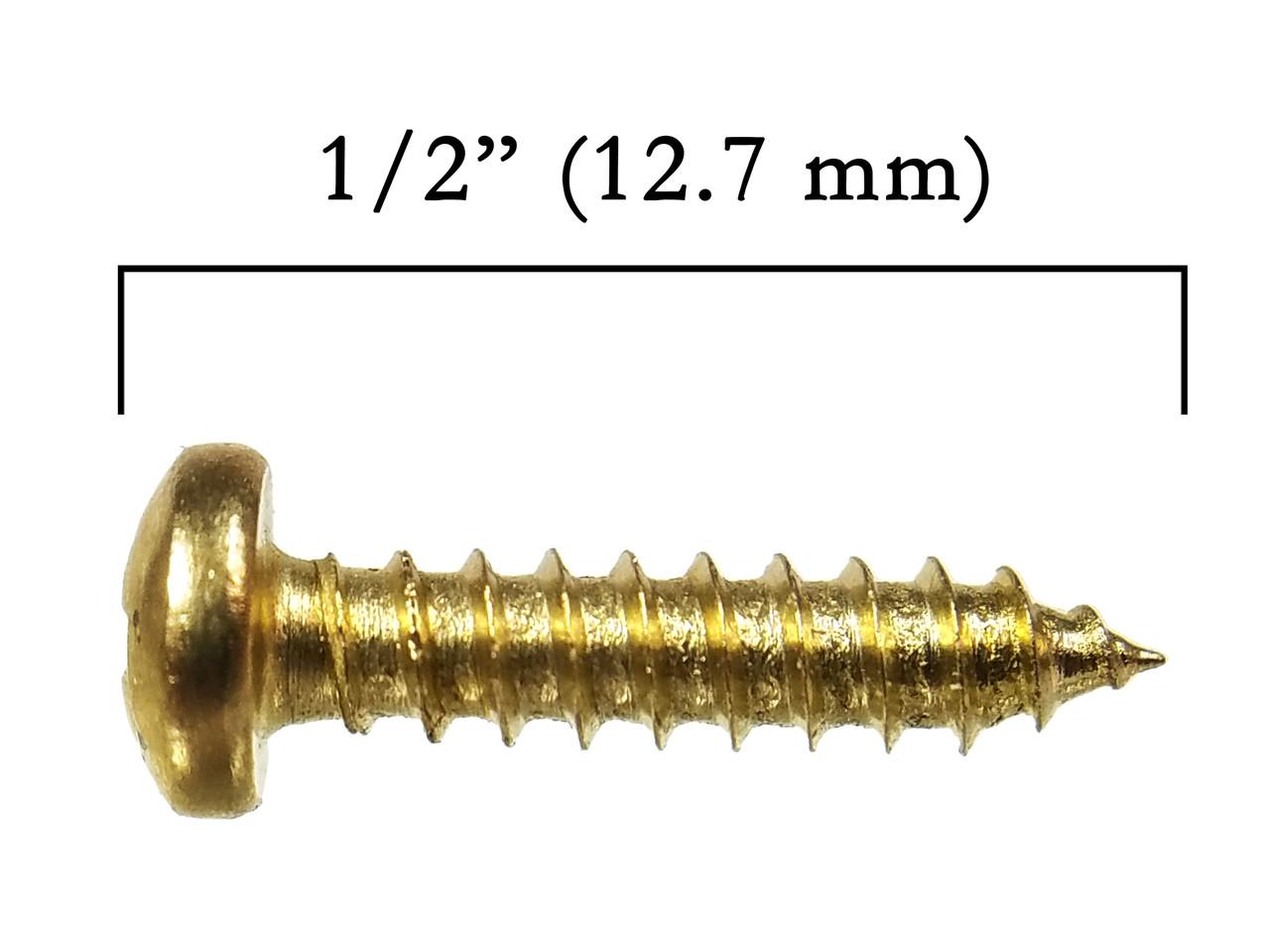 Solid Brass-Plated Round-Head Fasteners, Gold, 100/bx