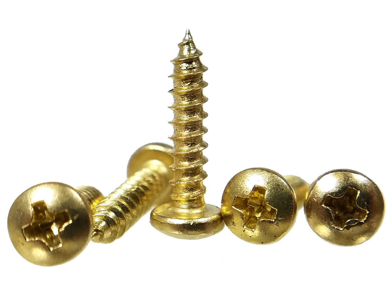 Brass Wood Screws Flat Head Phillips