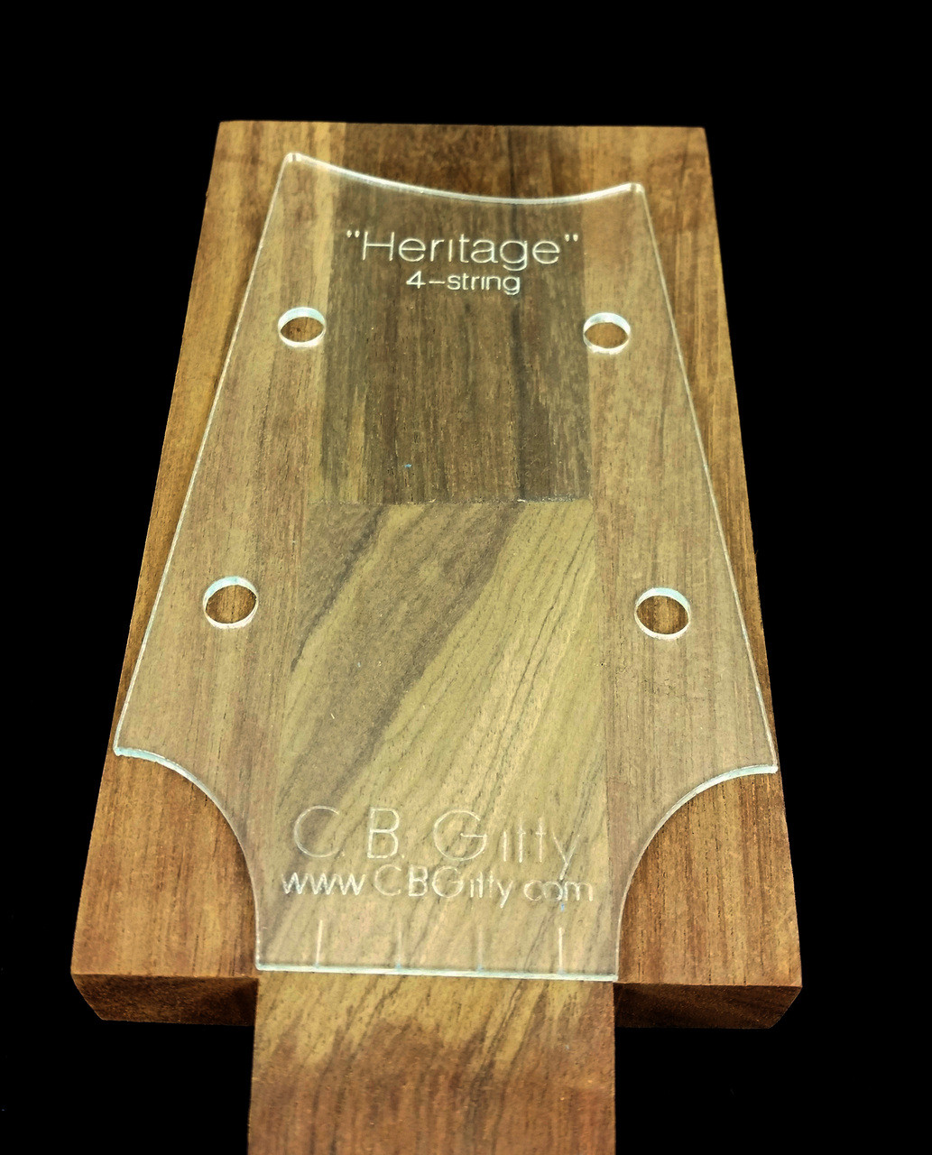 16pc Cigar Box Guitar Headstock Shape Templates For Extended Headstocks 2 Sizes Each Of 8