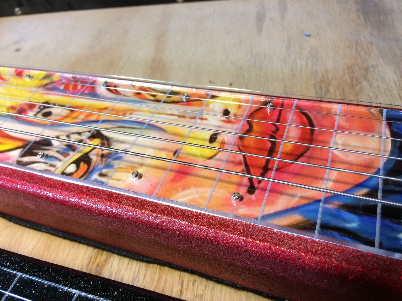 Clear Acrylic Fretboard for 2x4 Lap Steels C. B. Gitty Crafter Supply