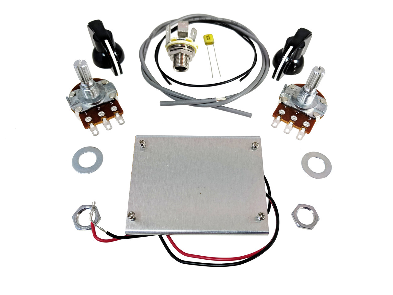 "WickedBucker" SurfaceMount Humbucker DIY Pickup Harness Wiring Kit choose your color! C. B