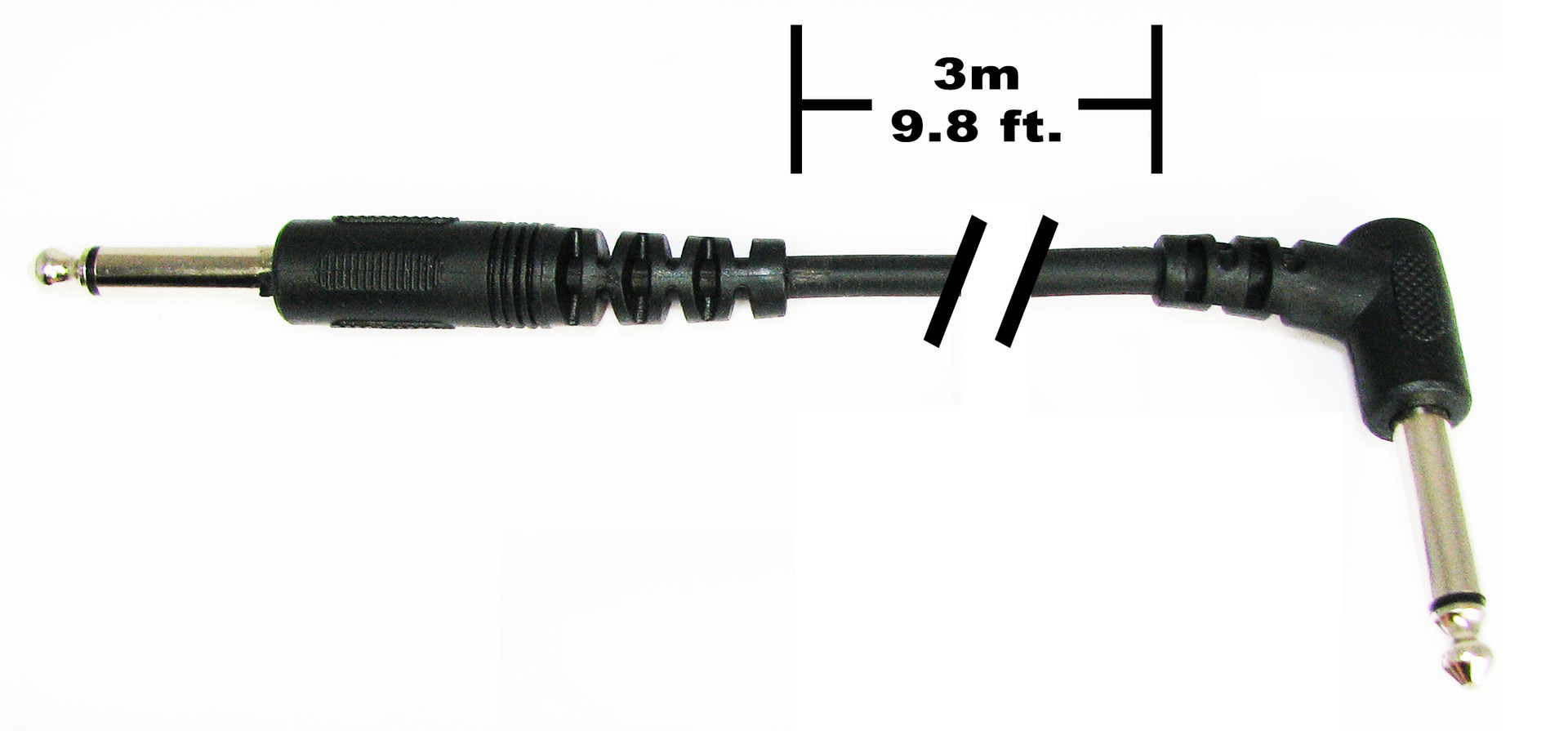 Basic 3meter (9.8ft) 1/4" Mono Guitar Amplifier Cable C. B. Gitty Crafter Supply