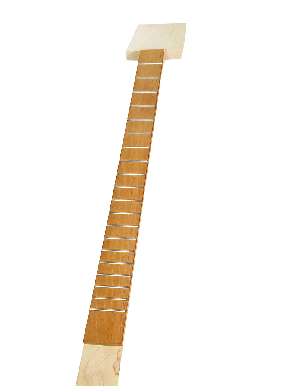 Premium 25inch Scale Cigar Box Guitar Neck Hard Maple with Mahogany