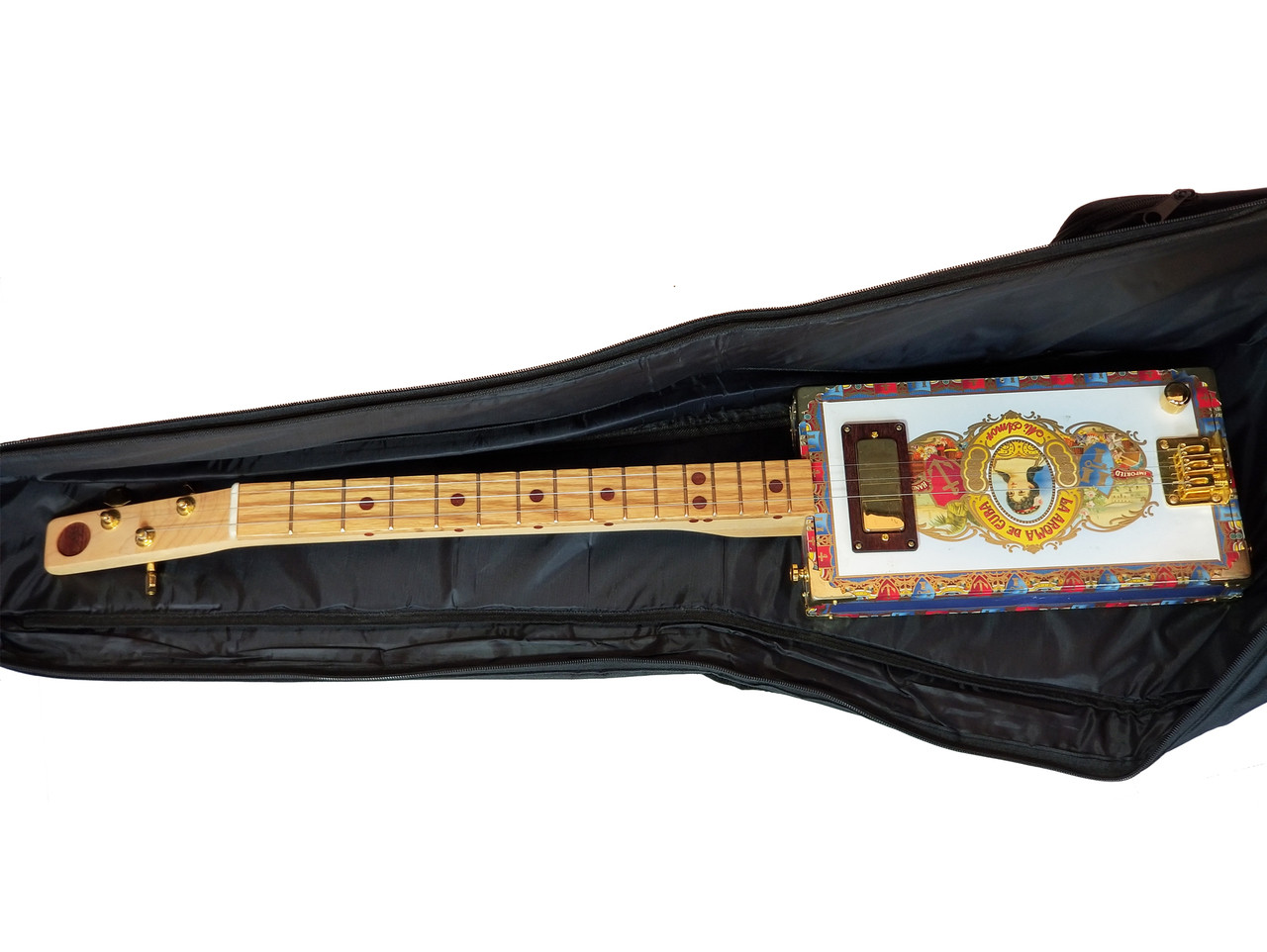 Padded Black Gig Bag for Cigar Box Guitars C. B. Gitty Crafter Supply