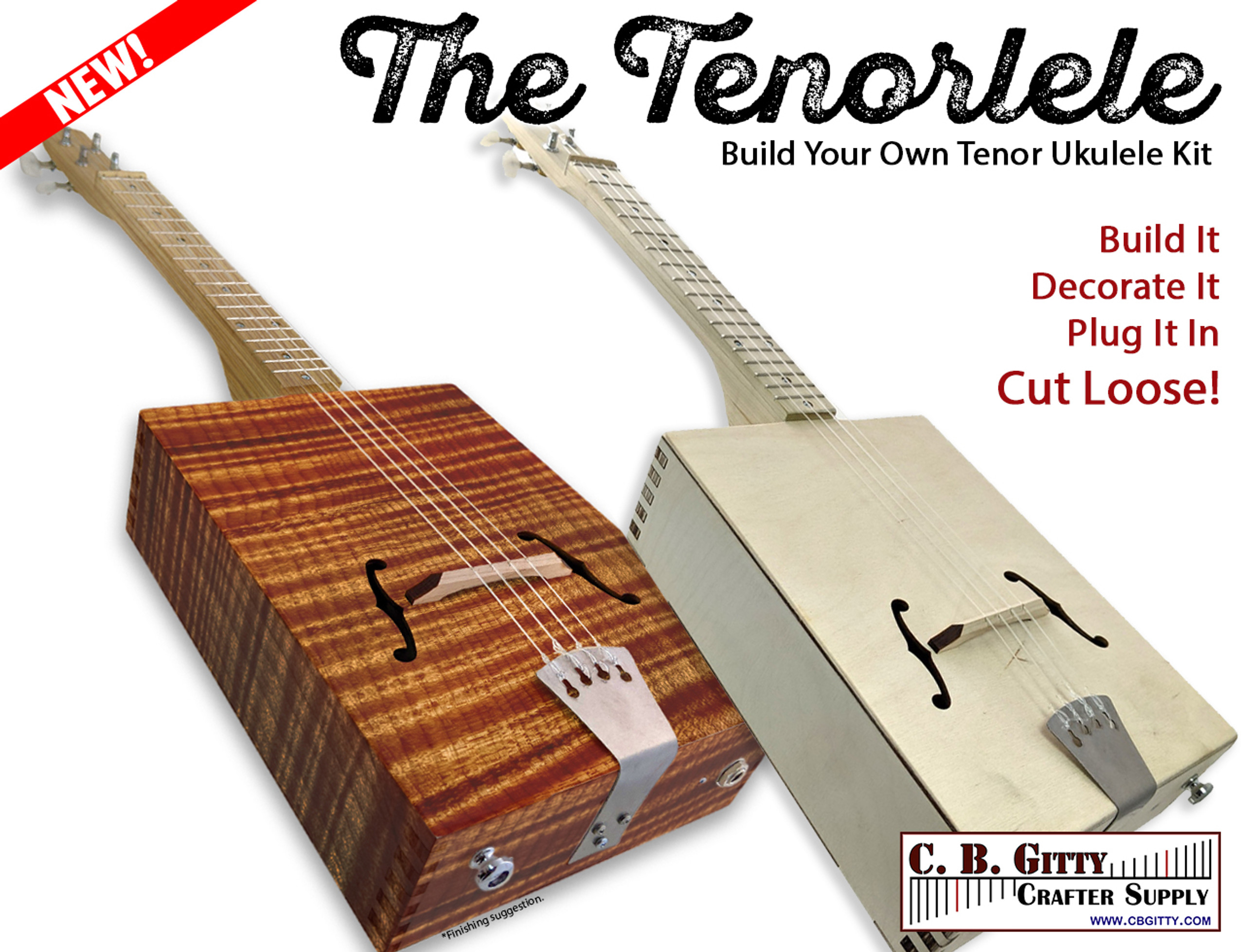 The Tenorlele DIY Tenor Ukulele Kit Build Your Own Awesome Tenor Uke