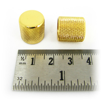 2-pack Gold Flat-Top Press-Fit Knobs