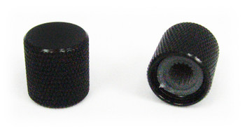 2-pack Black Flat-Top Press-Fit Knobs