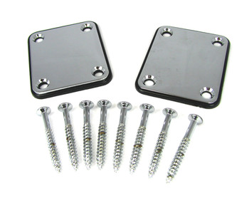 2pc. Chrome Electric Guitar Neck Attachment Plates