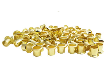 100-pack 1/4-inch Brass Tuner Bushings/Ferrules