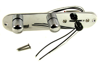 Chrome Pre-wired Pickup Selector with Volume, Tone and 3-way Switch