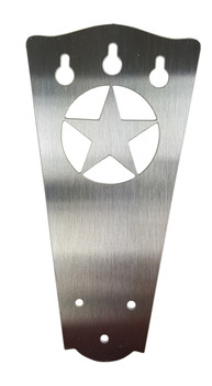 3-string Stainless "Lone Star" Tailpiece for Cigar Box Guitars