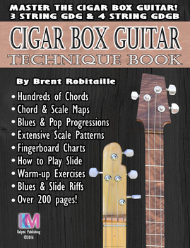 Technique Book for 3- and 4-string Cigar Box Guitar - 208 Pages - Master your Instrument!