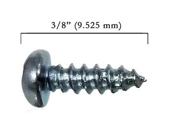 3 X 1 Nickel Plated Round Head Wood Screw, Pickup Screws