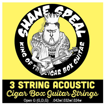 Shane Speal Signature 3-string Cigar Box Guitar String Sets 