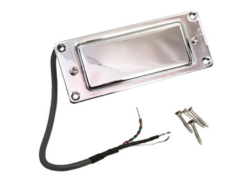 Chrome Mini Humbucker Assembly with Mounting Ring - Easy to Install!