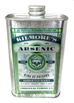 Kilmore's Arsenic Poison Can (EMPTY) - Choose Size - Great for Canjos, Resonators & More!