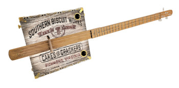 "Southern Biscuit Works" 3-string Cigar Box Guitar