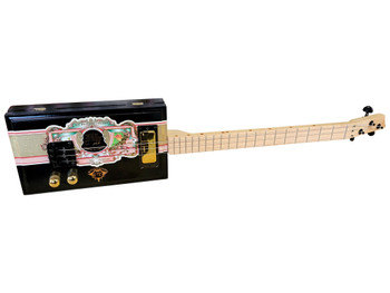 My Father's Cigar Box Guitar - Premium 3-string Electric Cigar Box Guitar by Deke 