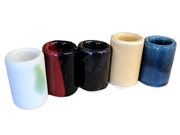 "Workshop Seconds" Handcrafted Ceramic Stubby Guitar Slides by Janis Wilson Hughes