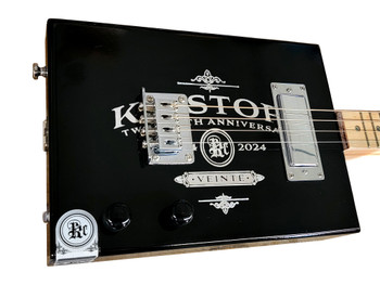 Kristoff 20th Anniversary - Premium 4-string Electric Cigar Box Guitar by Deke - GDGB