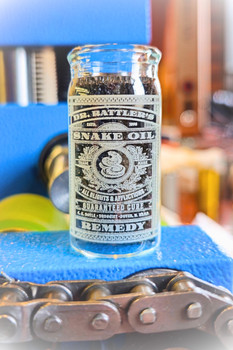 "Dr. Rattler's Snake Oil Remedy" Custom-engraved 2 1/4-inch Medicine Vial Slide