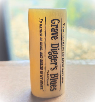 Timeless Lyrics Series: "Grave Digger Blues" Custom-engraved 2 1/2-inch Cow Bone Slide