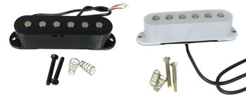 Foundry-Tone Single-Coil Electric Guitar Pickups - Choose Black or White