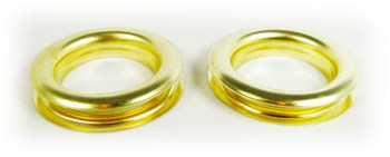 2-pack Large (1.5-inch) Brass Grommets w/Washers