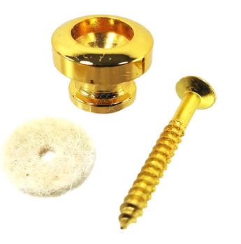 12pc. Gold Strap Buttons with Screws