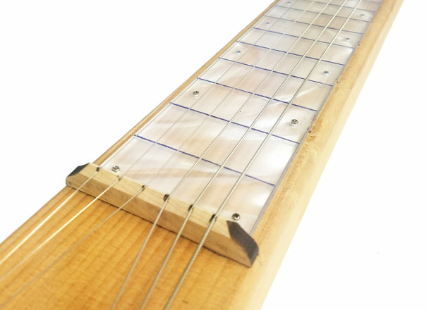 White Pearloid Lap Steel (2.75") Acrylic Fretboard Underlay 