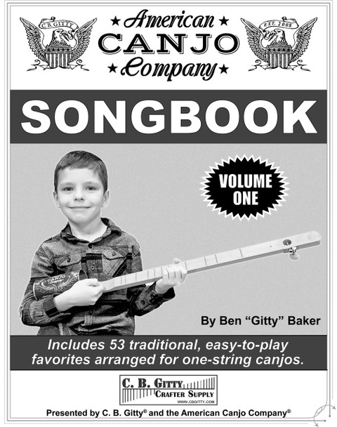 American Canjo Songbook - Volume 1 - Easy-to-play Tablature for 53 Well-Known Songs (Printed Version)