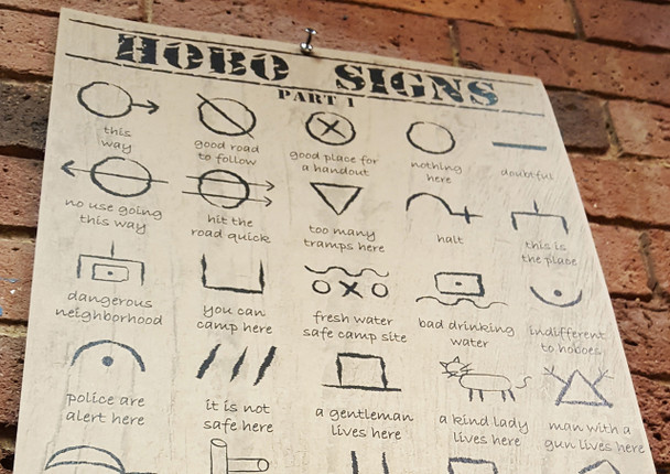 2pc. Hobo Signs Poster Set - Designed & Printed in the USA