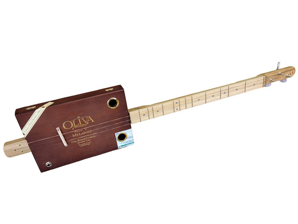 Gonic Falls Dulcimer- Premium 3-string Electric Cigar Box Dulcimer by Deke