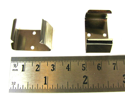Metal 9-Volt Battery Mounting Clips - Choose Pack Size