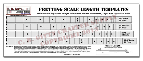 Bass Scale Length Chart