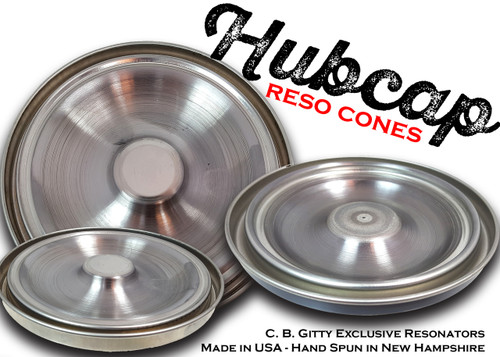 "The Hubcap" Spun Cigar Box Guitar Resonator Cones - choose from 3 sizes!