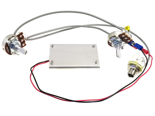 Fully Pre-Wired "WickedBucker" Surface-Mount Humbucker Pickup Harness - No Soldering!