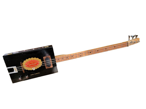 Dark Sumatra - Premium 3-string Electric Cigar Box Bass Guitar by