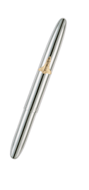 Chrome Bullet Space Pen with Shuttle Emblem in closed position 600SH Chrome Bullet Space Pen with Shuttle Emblem in closed position 600SH