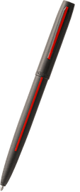Red Line Firefighter Cap-O-Matic Space Pen with view of clip M4BFFR Red Line Firefighter Cap-O-Matic Space Pen with view of clip M4BFFR