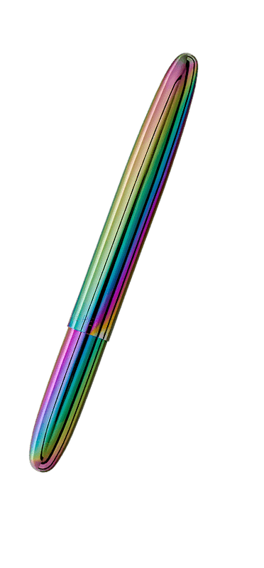 Supernova Rainbow Titanium  400RB  Bullet Space Pen in closed position