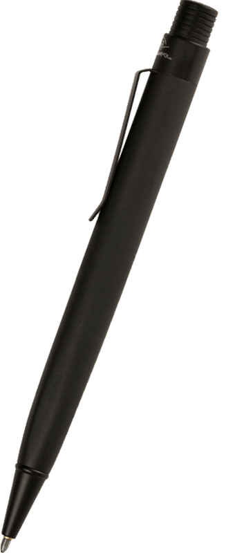 Black Zero Gravity Classic Space Pen with view of side ZGNF