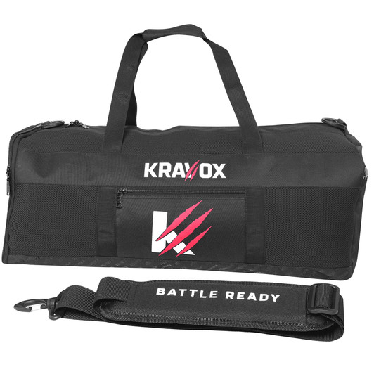 Kravox Lab Series Mesh Duffel Gym Bag for Boxing, MMA, Gym and Travel