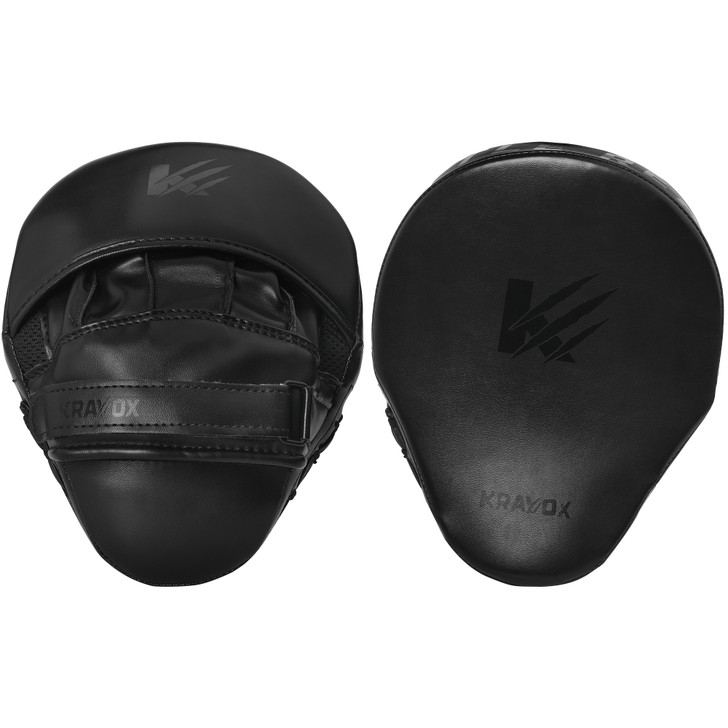 Kravox Kaizen Curved Boxing MMA Punching Mitts for Boxing, MMA and Training